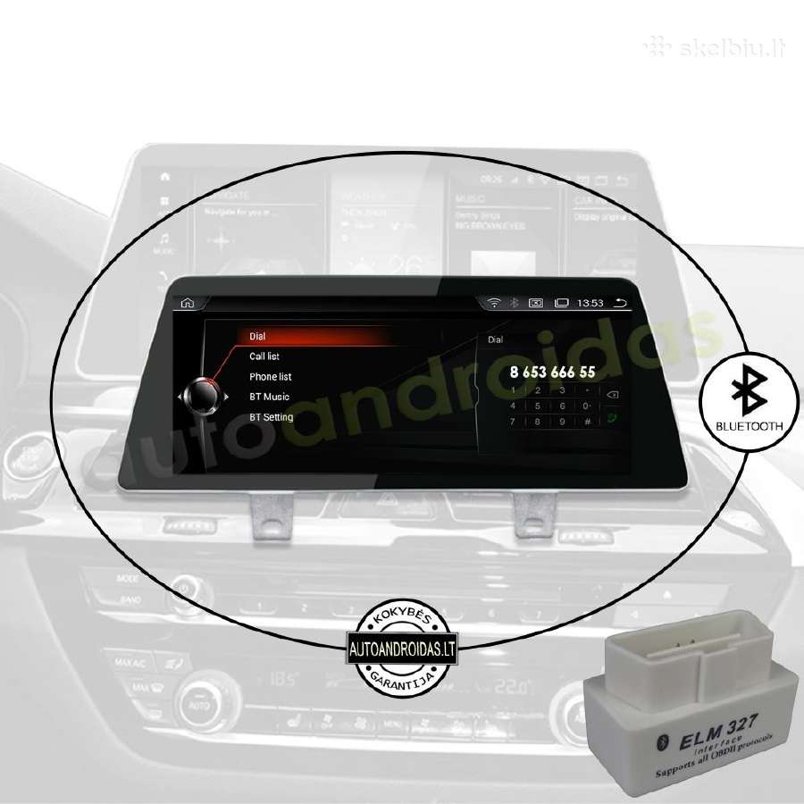 Bmw 5 G30 G31 2017-23 Android multimedia WiFi/waze - nuotraukos Nr. 4