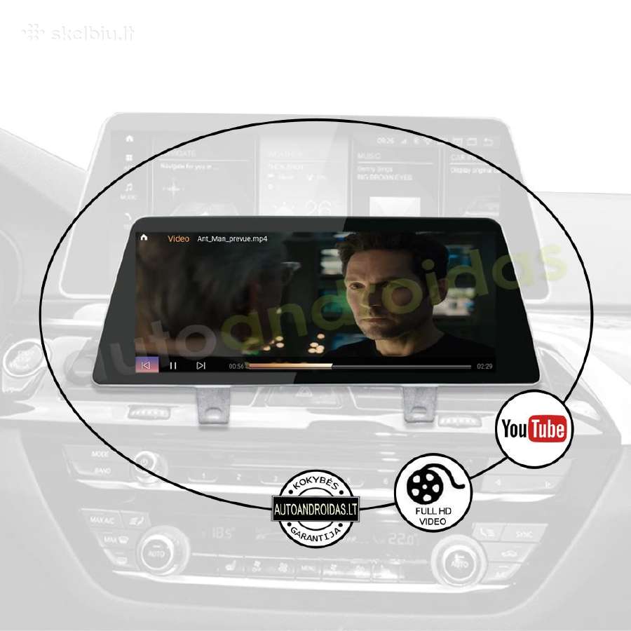 Bmw 5 G30 G31 2017-23 Android multimedia WiFi/waze - nuotraukos Nr. 8