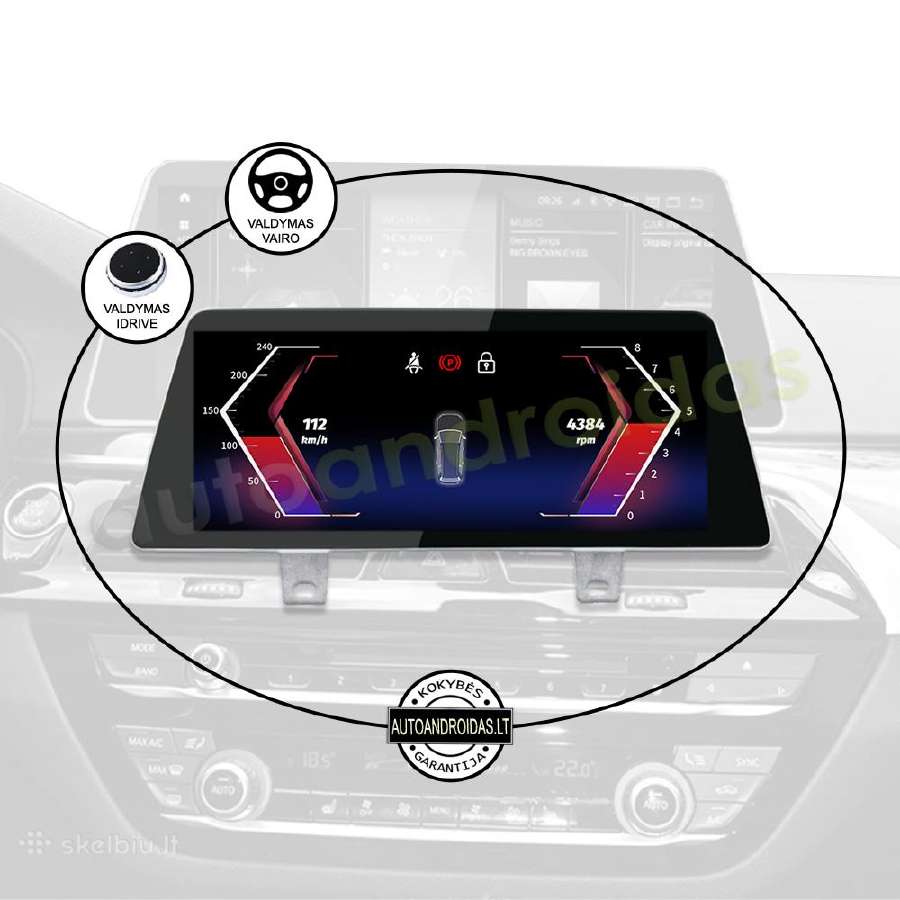 Bmw 5 G30 G31 2017-23 Android multimedia WiFi/waze - nuotraukos Nr. 11