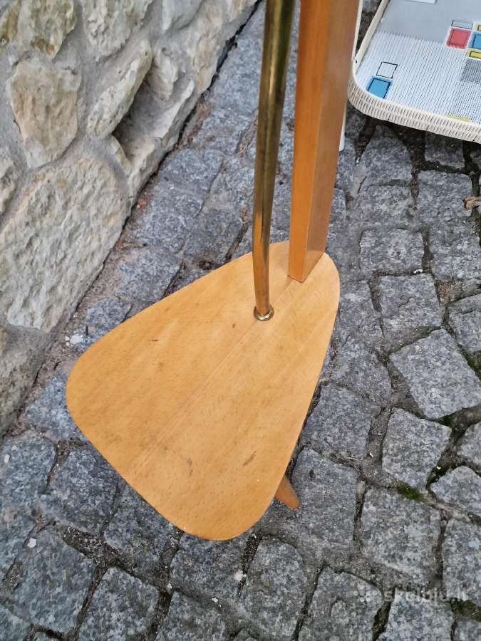 Vintažinis mid century paukščių narvelis su stovu - nuotraukos Nr. 9