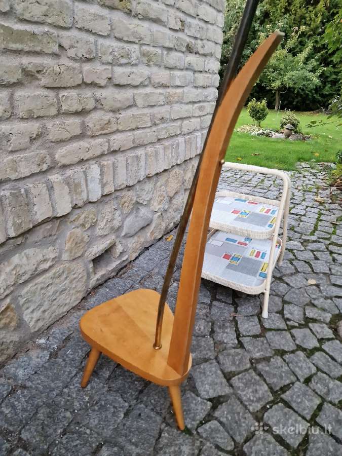 Vintažinis mid century paukščių narvelis su stovu - nuotraukos Nr. 15