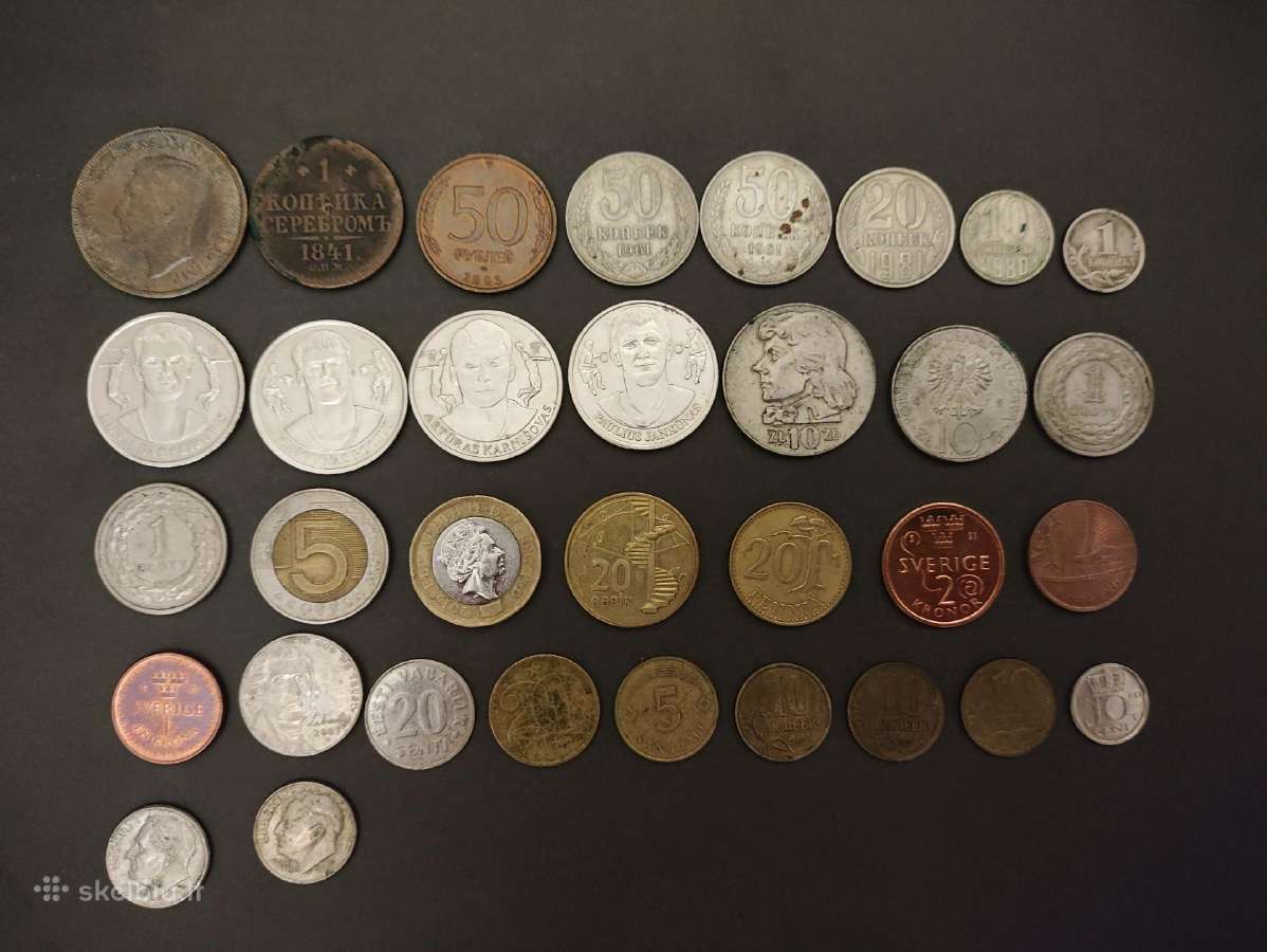 Parduodamos monetos 7€