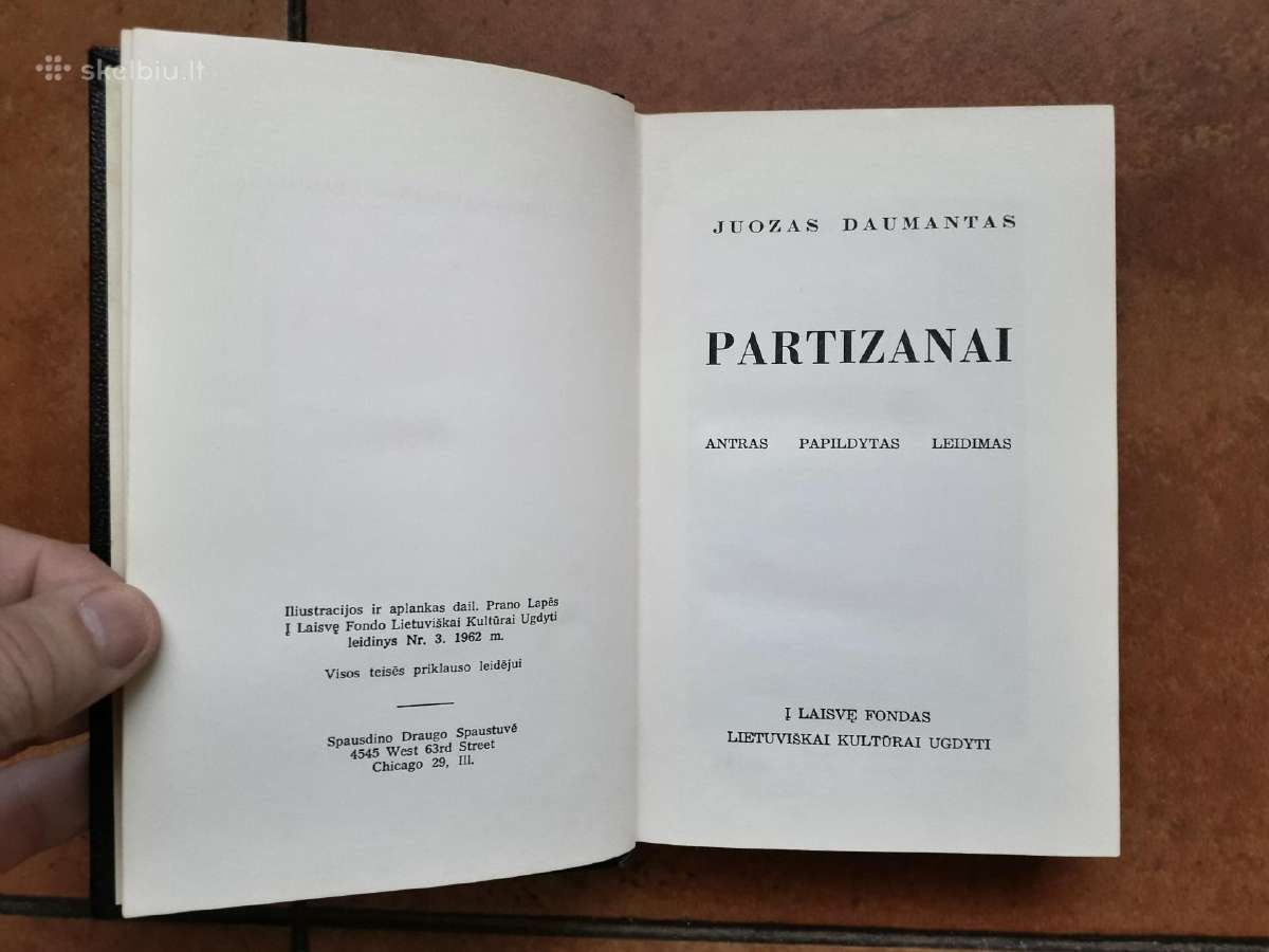 Juozas Lukša Daumantas "Partizanai" 1962 metai JAV - nuotraukos Nr. 4