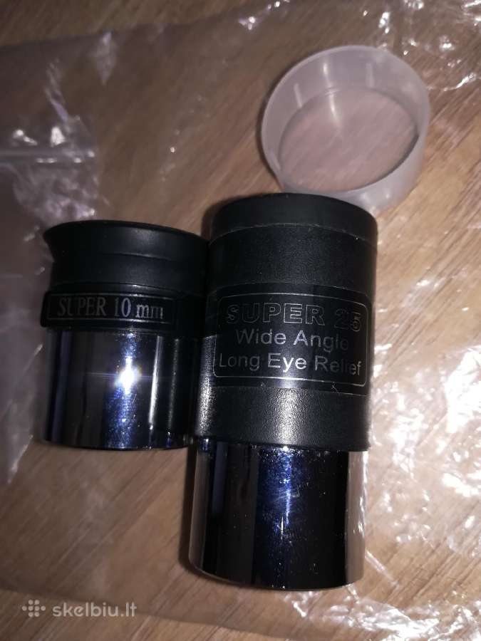 Super 10 mm ir super 25 mm objektyvai