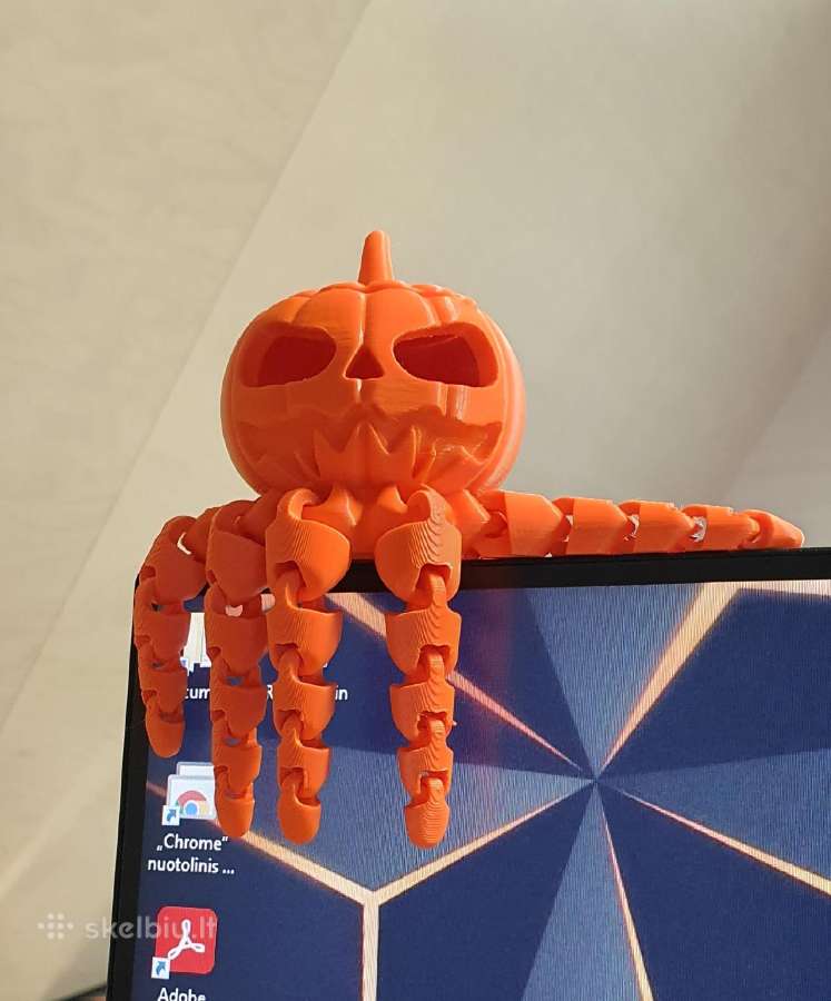 Halloweeno moliūgas - aštuonkojis - nuotraukos Nr. 2