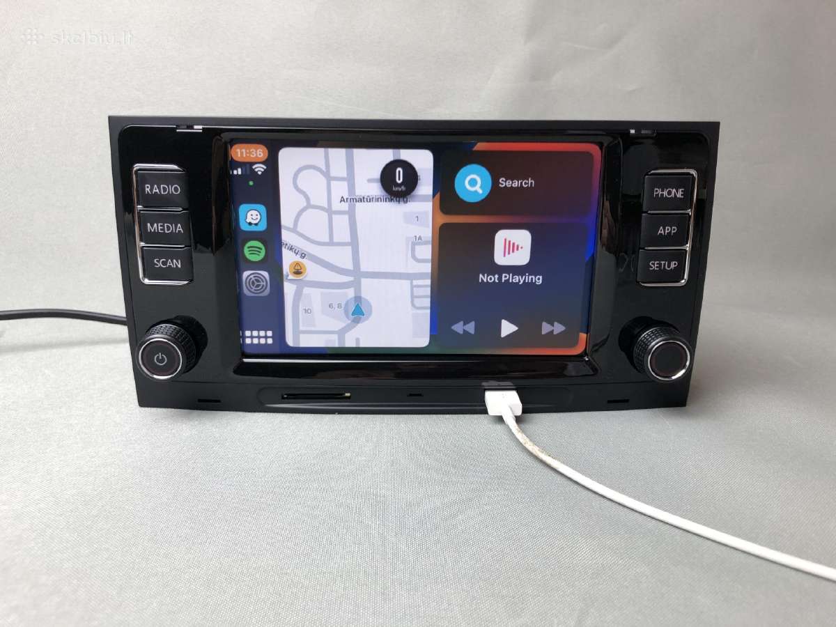 Volkswagen Toureg Multivan T5 magnetola su carplay - nuotraukos Nr. 2