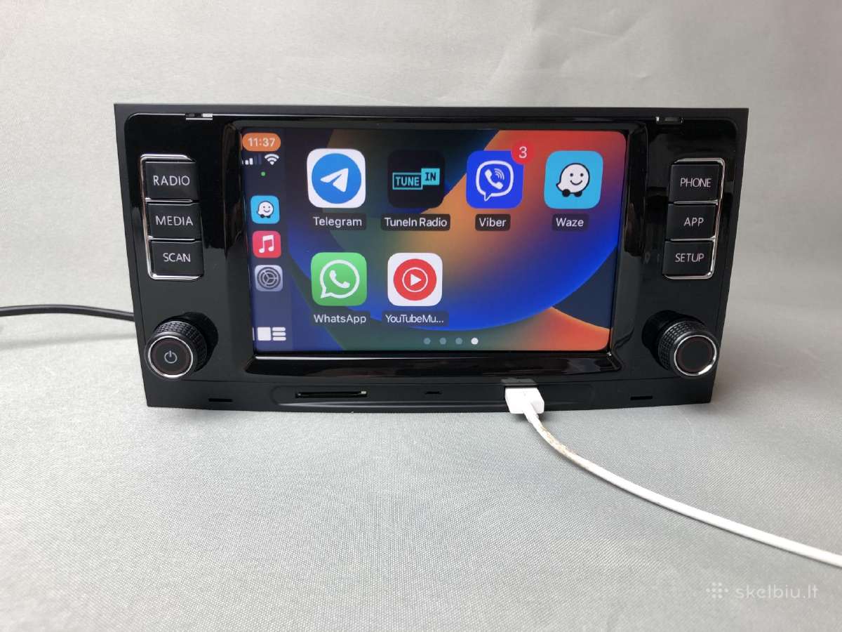 Volkswagen Toureg Multivan T5 magnetola su carplay - nuotraukos Nr. 13