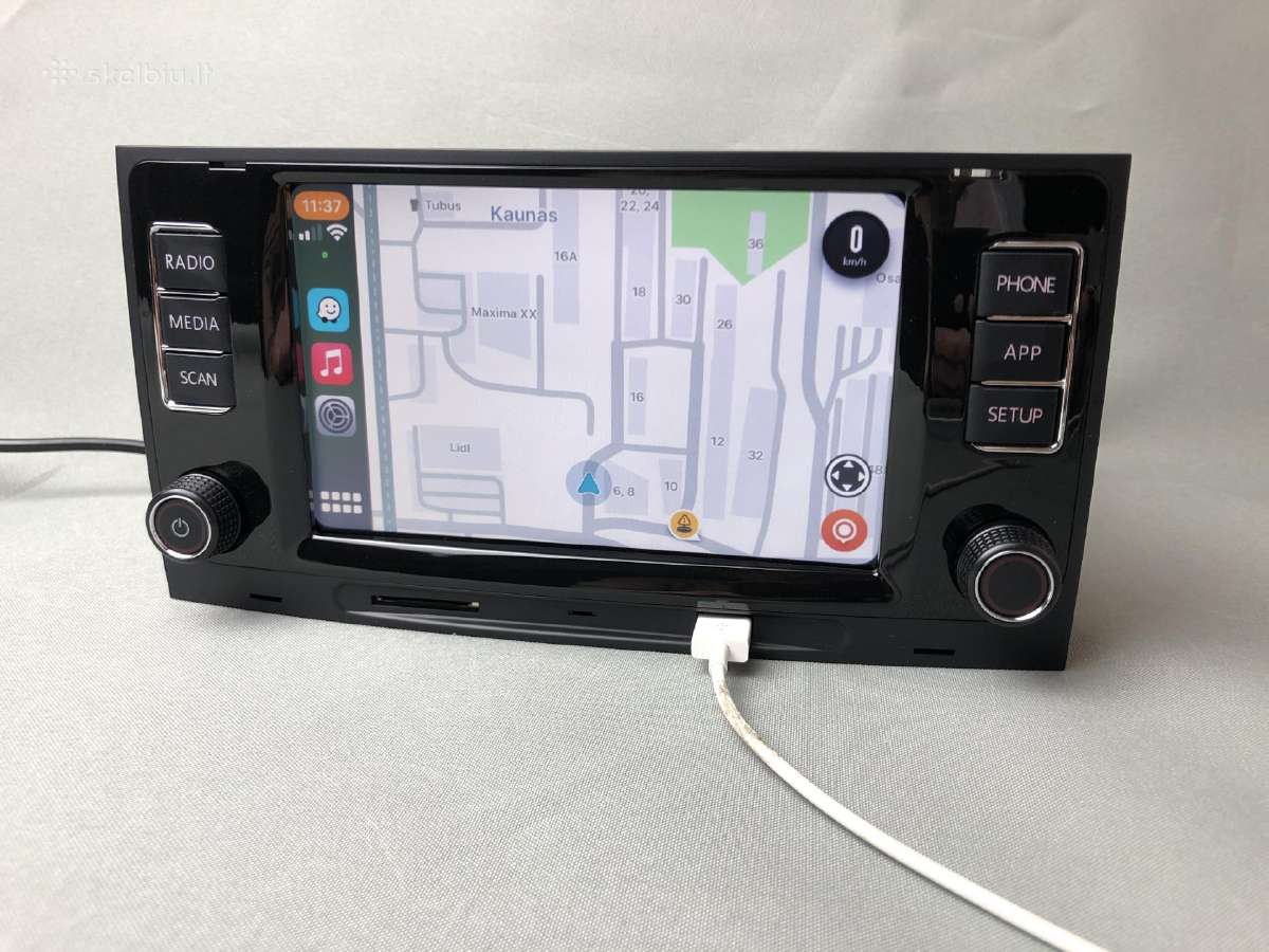 Volkswagen Toureg Multivan T5 magnetola su carplay - nuotraukos Nr. 8
