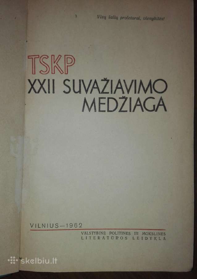 Tskp Xxii Suvažiavimo Medžiaga - nuotraukos Nr. 2