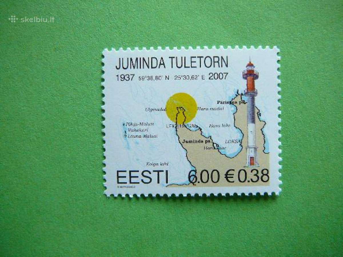 Svyturiai Estija 2007 Mnh es578sp