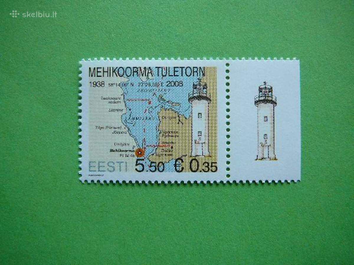 Svyturiai Estija 2008 Mnh est602s