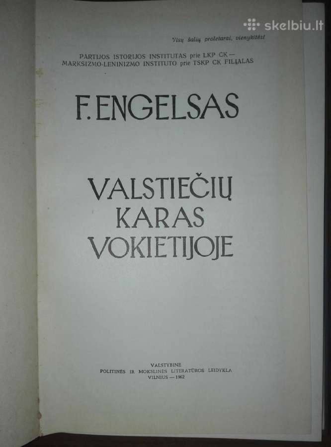 Kolekcinė Valstiečių Karas Vokietijije F. Engelsas - nuotraukos Nr. 2