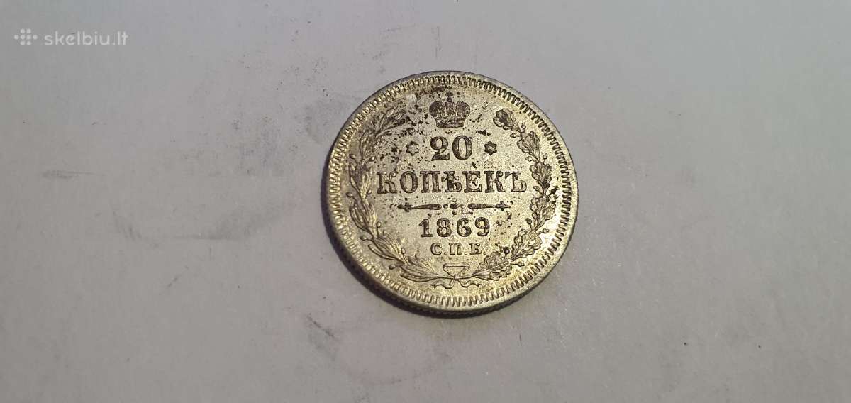 1869 20 kapeiku Unc