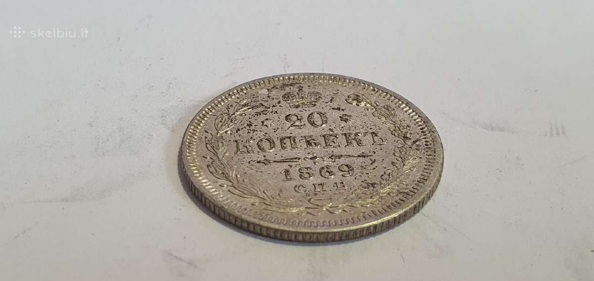 1869 20 kapeiku Unc - nuotraukos Nr. 3