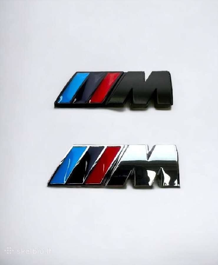 Bmw M Emblemos sparnams, bagažinei, grotelėms