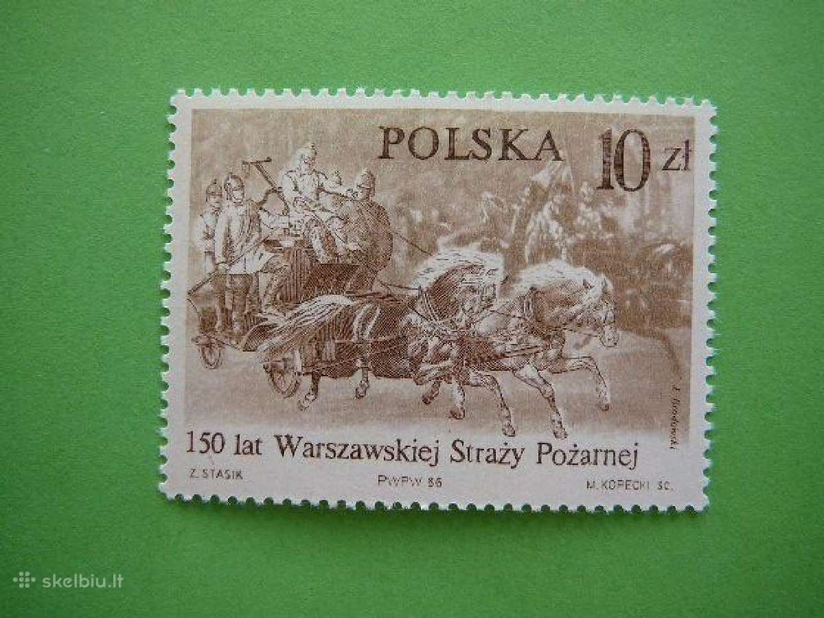 Gaisrines Arkliai Lenkija 1986 svarus lk3026