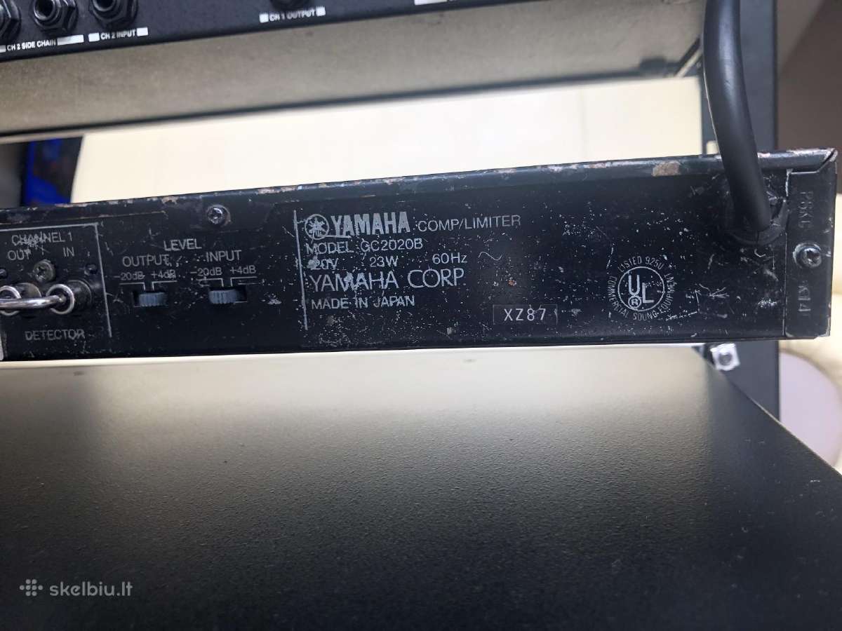 Yamaha Gc2020b Kompresorius/limiteris - nuotraukos Nr. 4