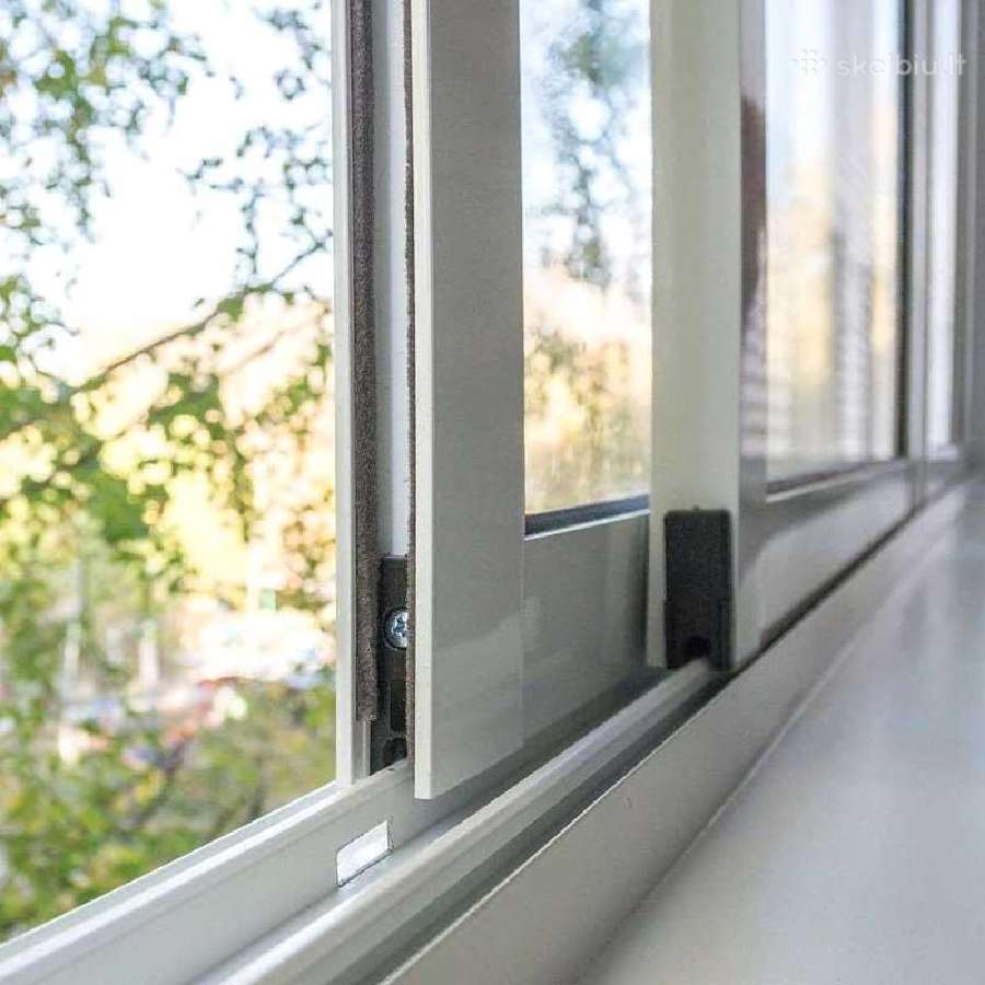 Terasų, balkonų, lodžijų stiklinimas, langai durys - nuotraukos Nr. 23
