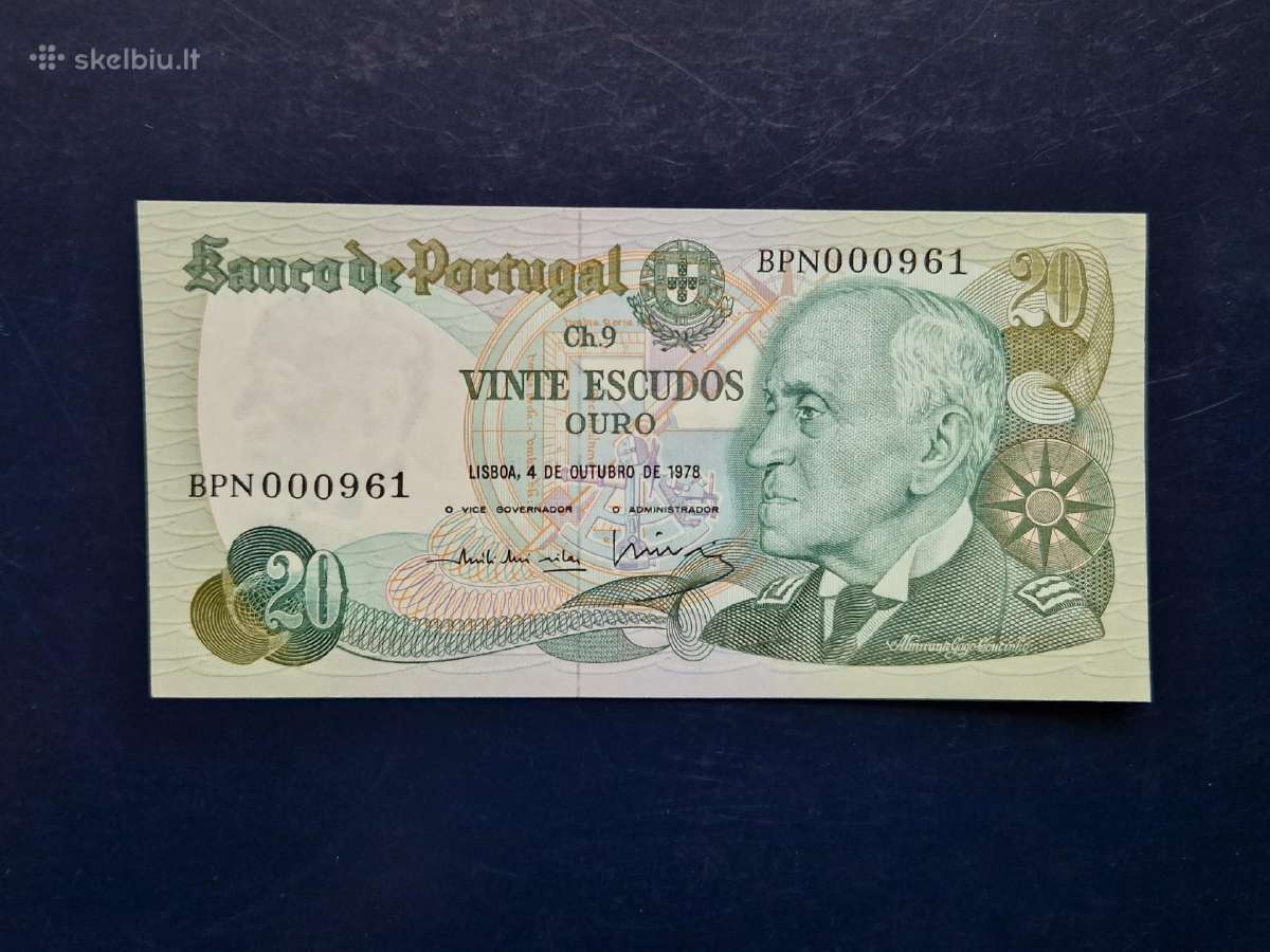 20 escudos 1978 Portugalija - Unc žemas Nr.