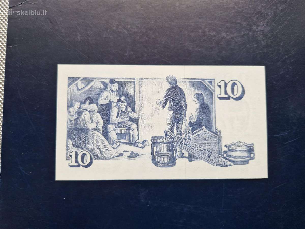 10 kronor 1961 Islandija Unc - nuotraukos Nr. 3