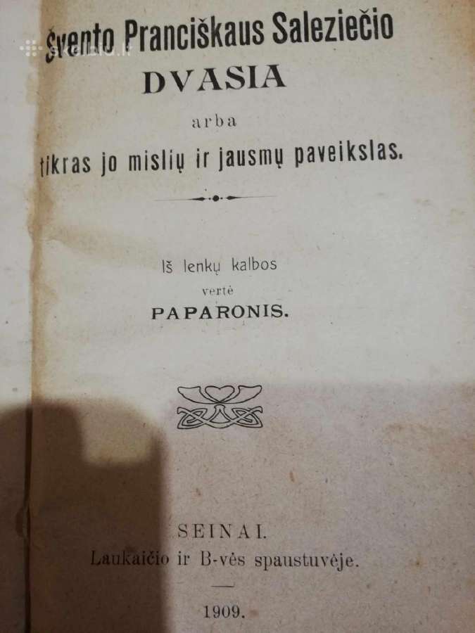 Religija 1909m