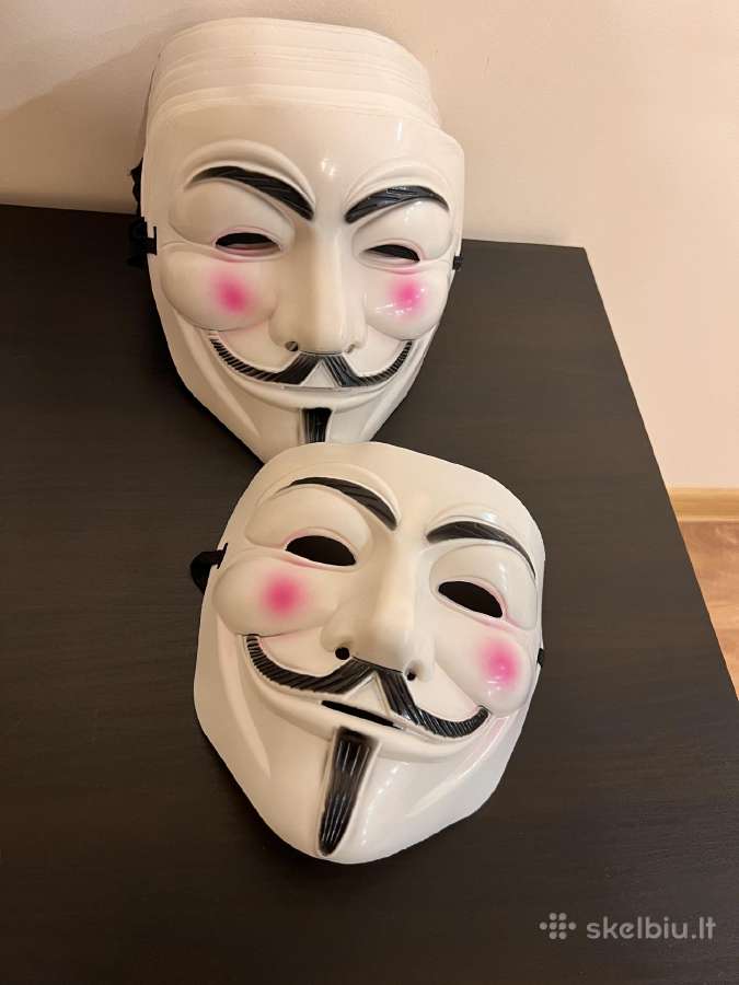 Scream (Klyksmas) ir Vendetta, Helovino kaukė - nuotraukos Nr. 3