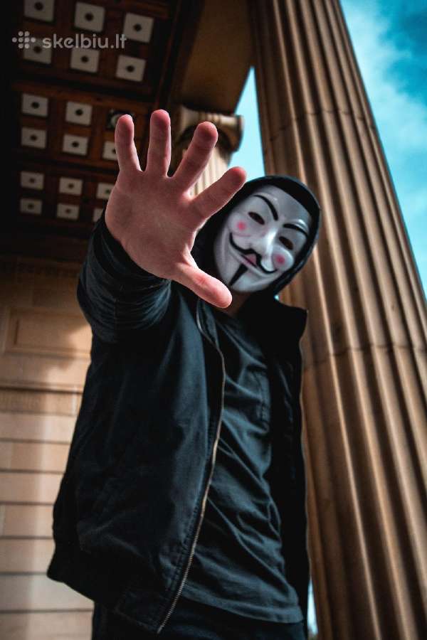 Scream (Klyksmas) ir Vendetta, Helovino kaukė - nuotraukos Nr. 6