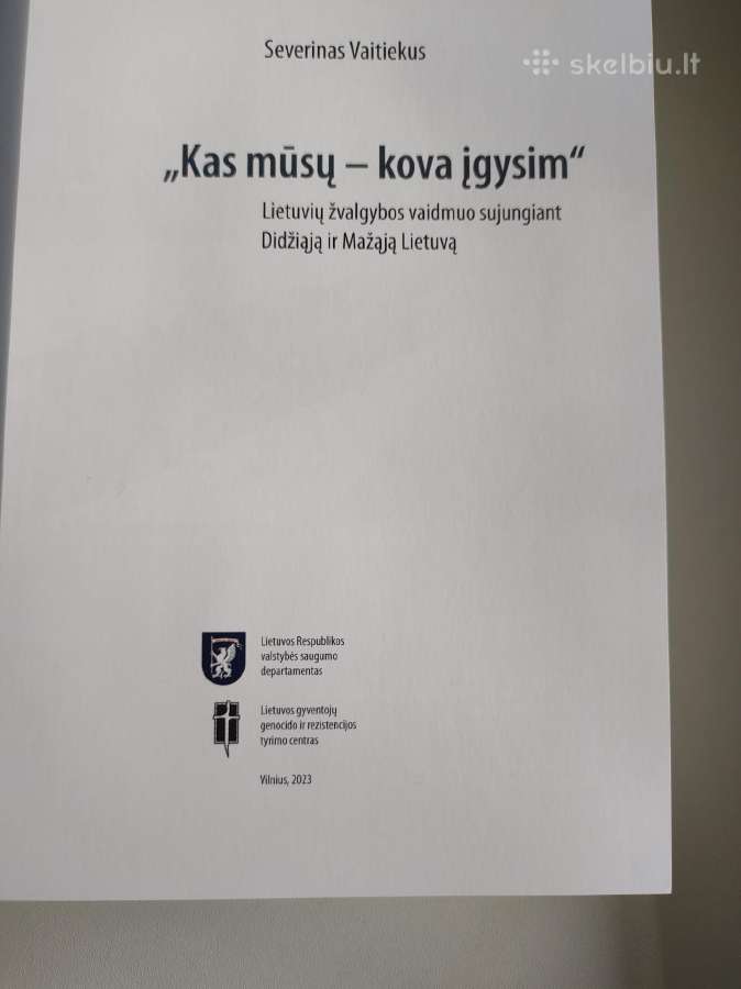 Knyga. Kas mūsų - kova įgysim. Lietuvos žvalgyba - nuotraukos Nr. 2
