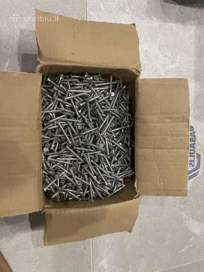 Parduodamos rievėtos vinys 4,2x40-zn