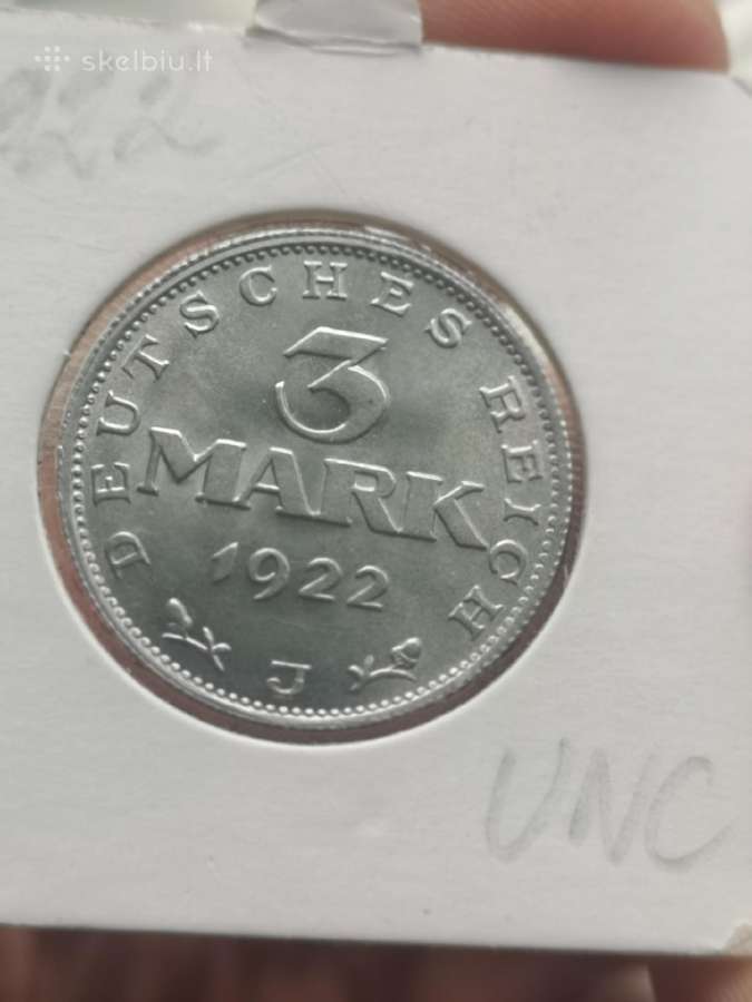 3 markes unc - nuotraukos Nr. 2