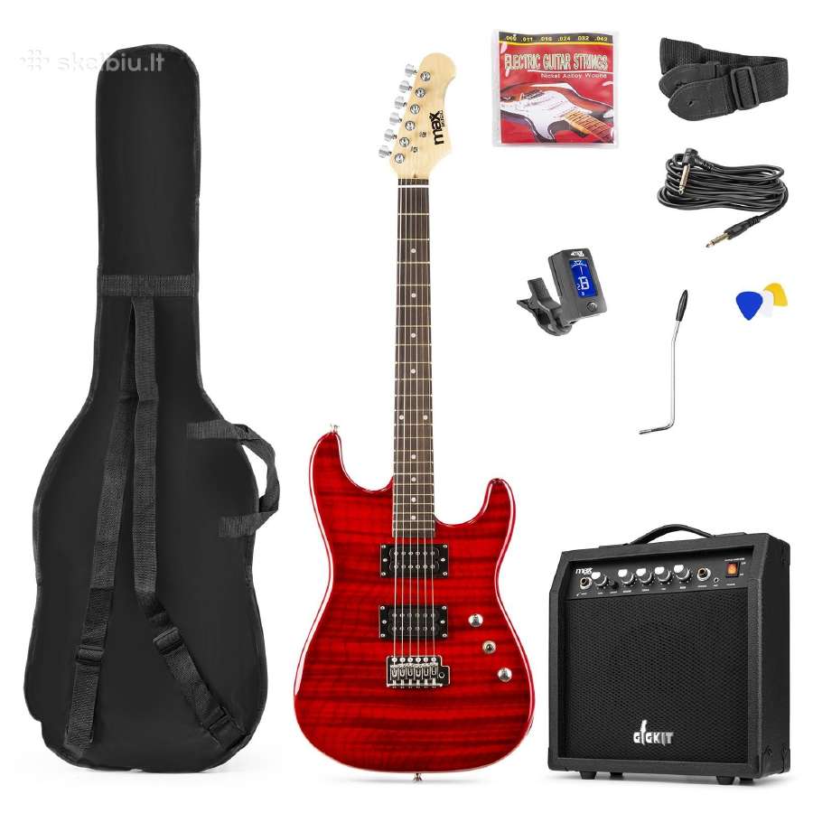 Max Gigkit Quilted Style elektrinės gitaros rinkin