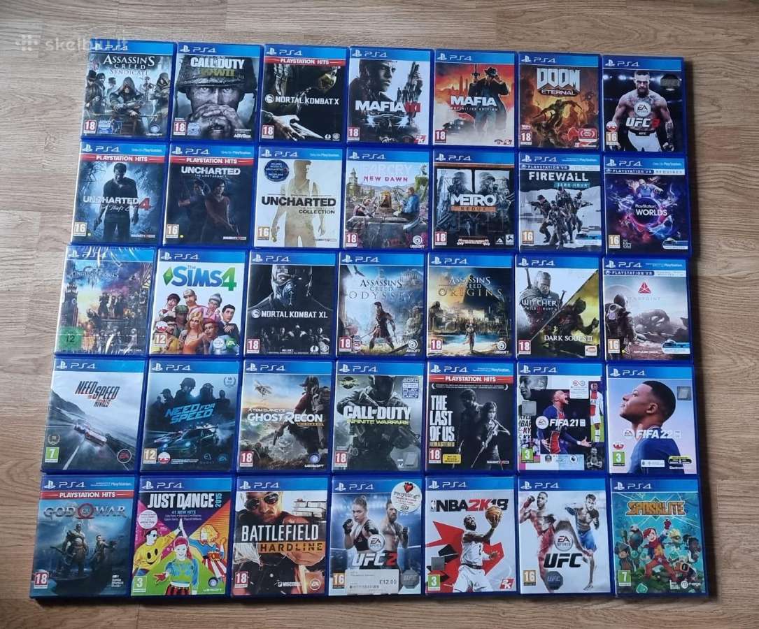 Ps4 žaidimai, visi iki 15eu