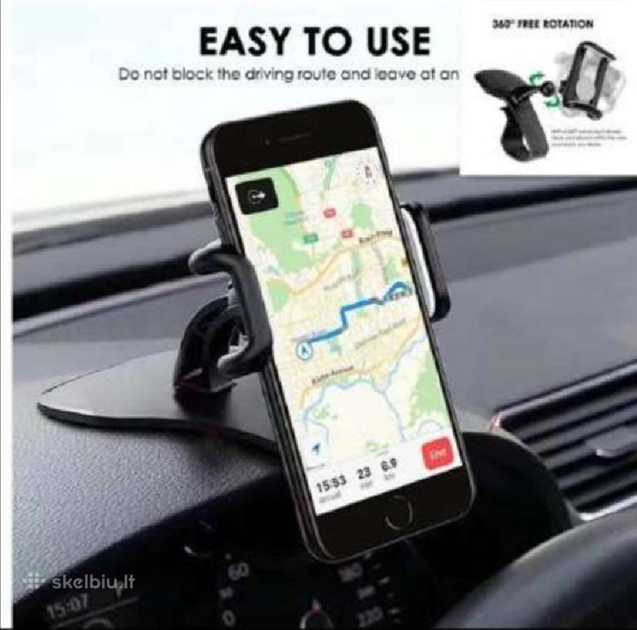Automobilinis telefono-navigacijos laikyklis