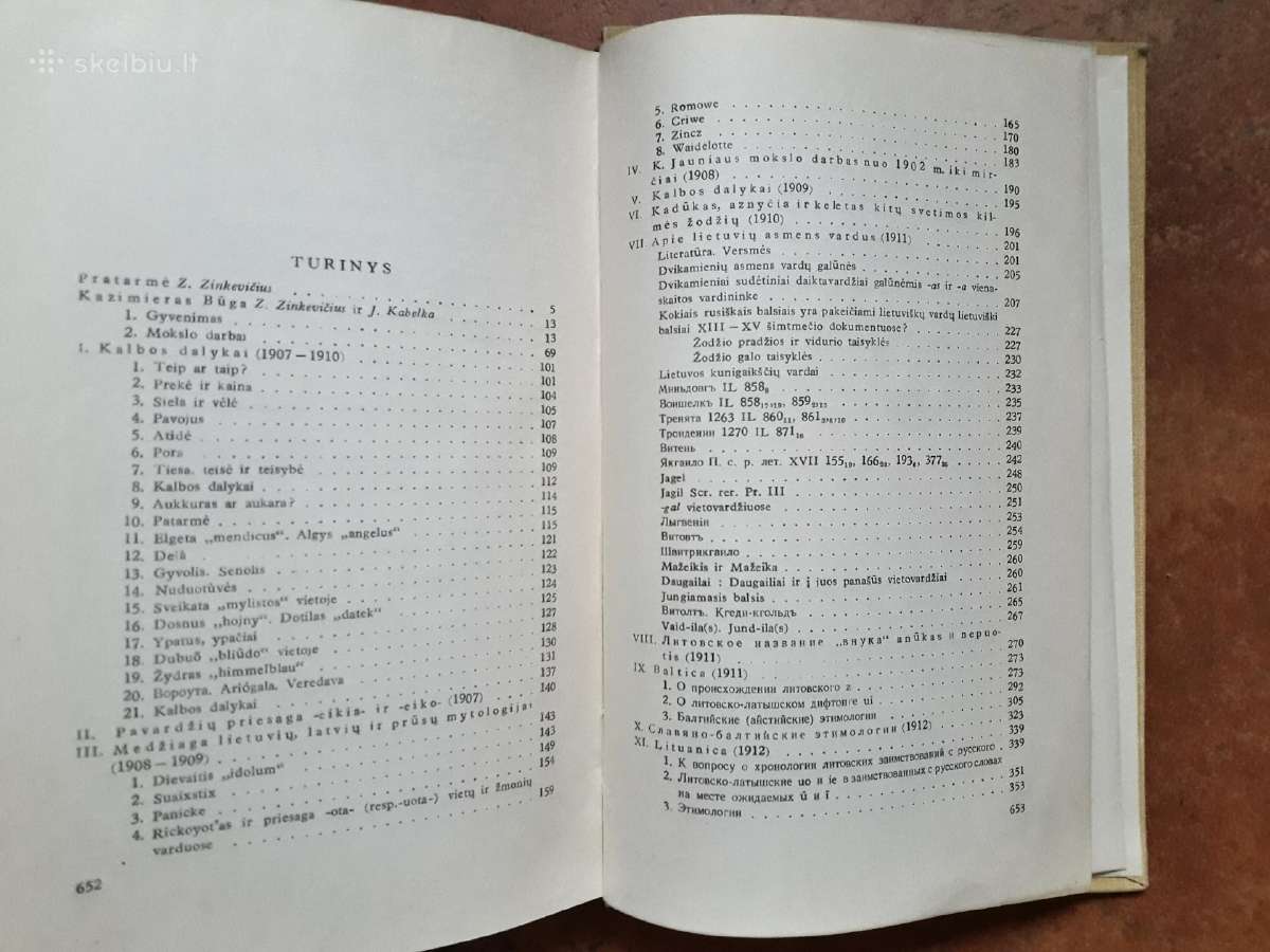 K. Būga "Rinktiniai raštai" 1958-1961 m. 3 tomai - nuotraukos Nr. 6