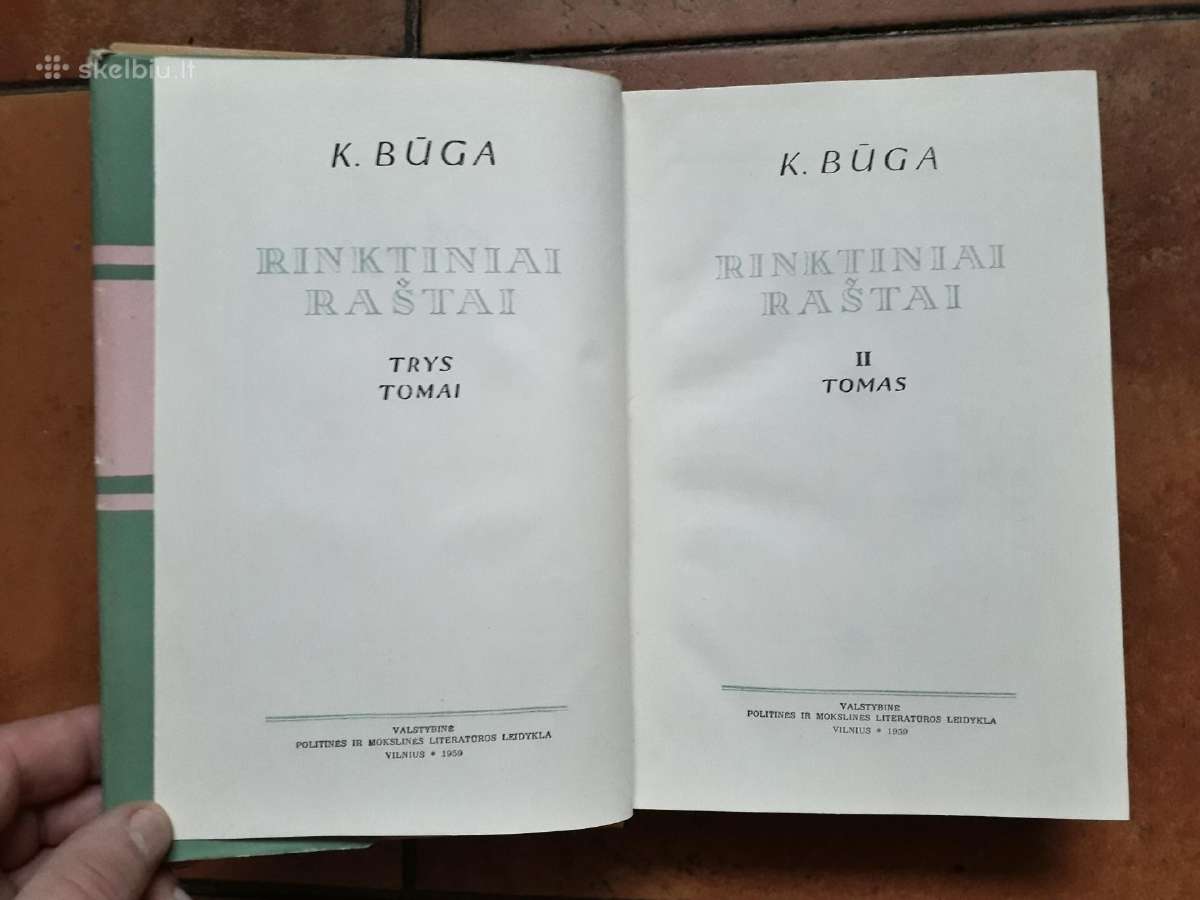 K. Būga "Rinktiniai raštai" 1958-1961 m. 3 tomai - nuotraukos Nr. 11