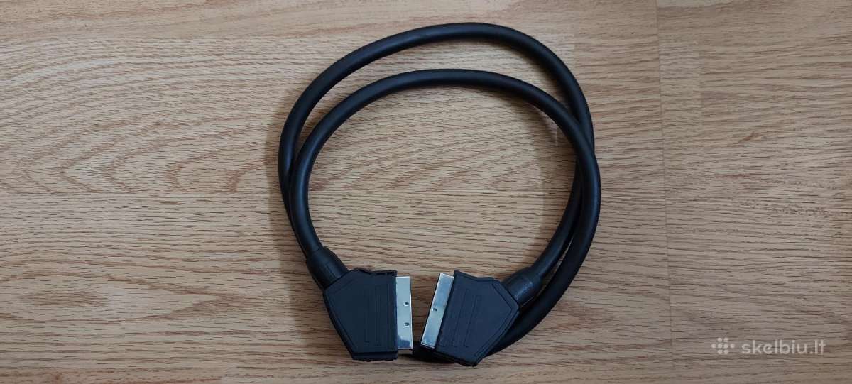 Scart, tulpės jungtis kabelis