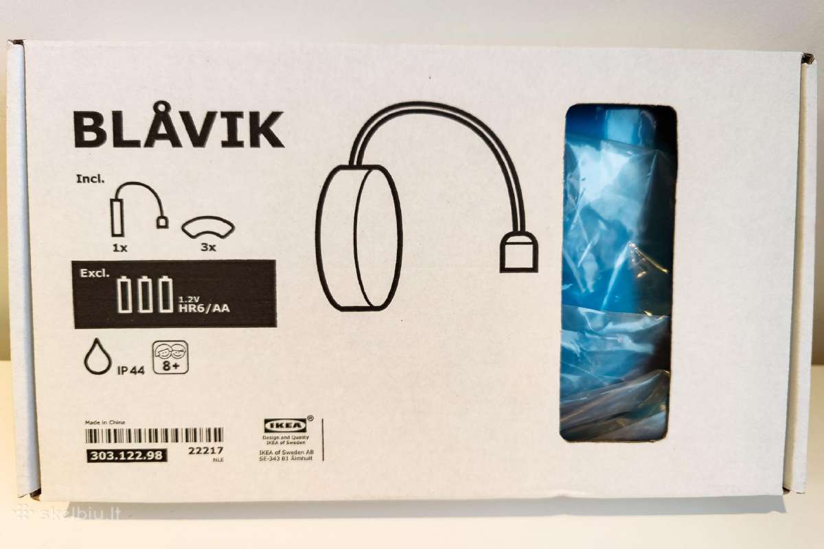 Sieninis LED šviestuvas Ikea Blavik - nuotraukos Nr. 9