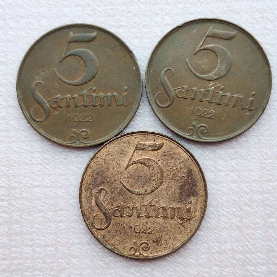 Latvijos santimai 1922-1939 - nuotraukos Nr. 3