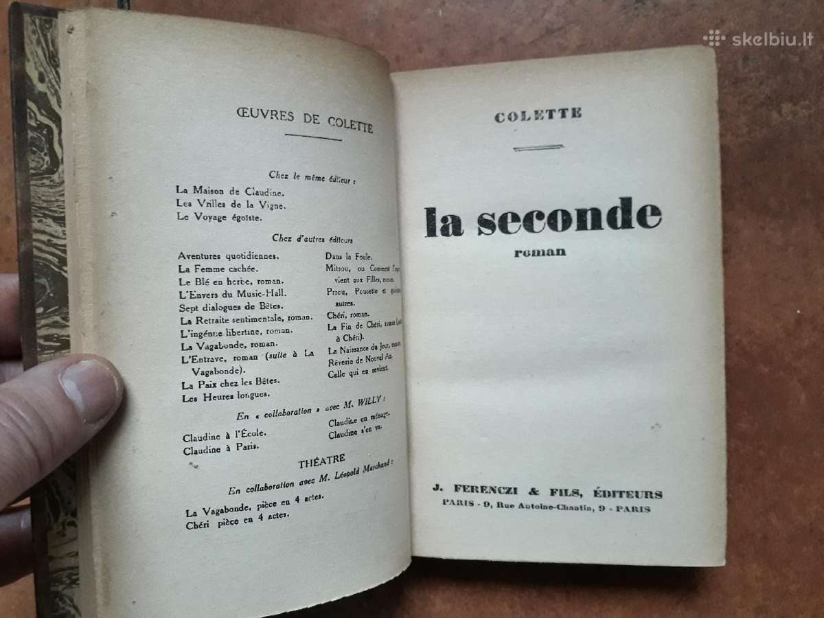 Colette "La seconde" Paris 1929 m. - nuotraukos Nr. 5