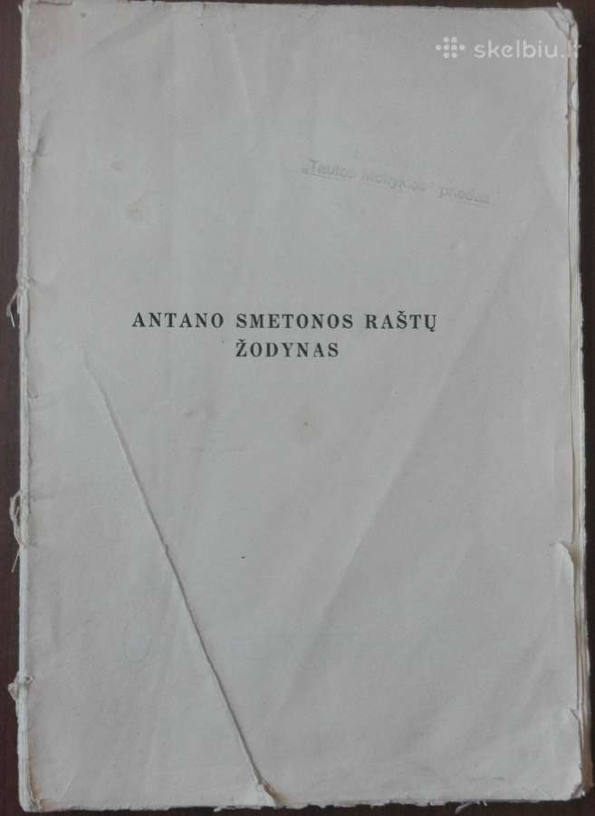 Antano Smetonos Raštų Žodynas Masiliūnas K. 1934 m - nuotraukos Nr. 2