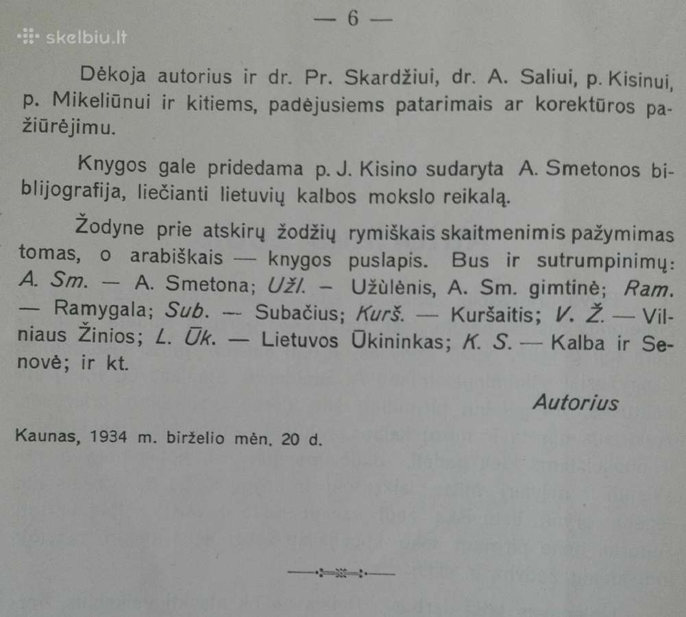 Antano Smetonos Raštų Žodynas Masiliūnas K. 1934 m - nuotraukos Nr. 4