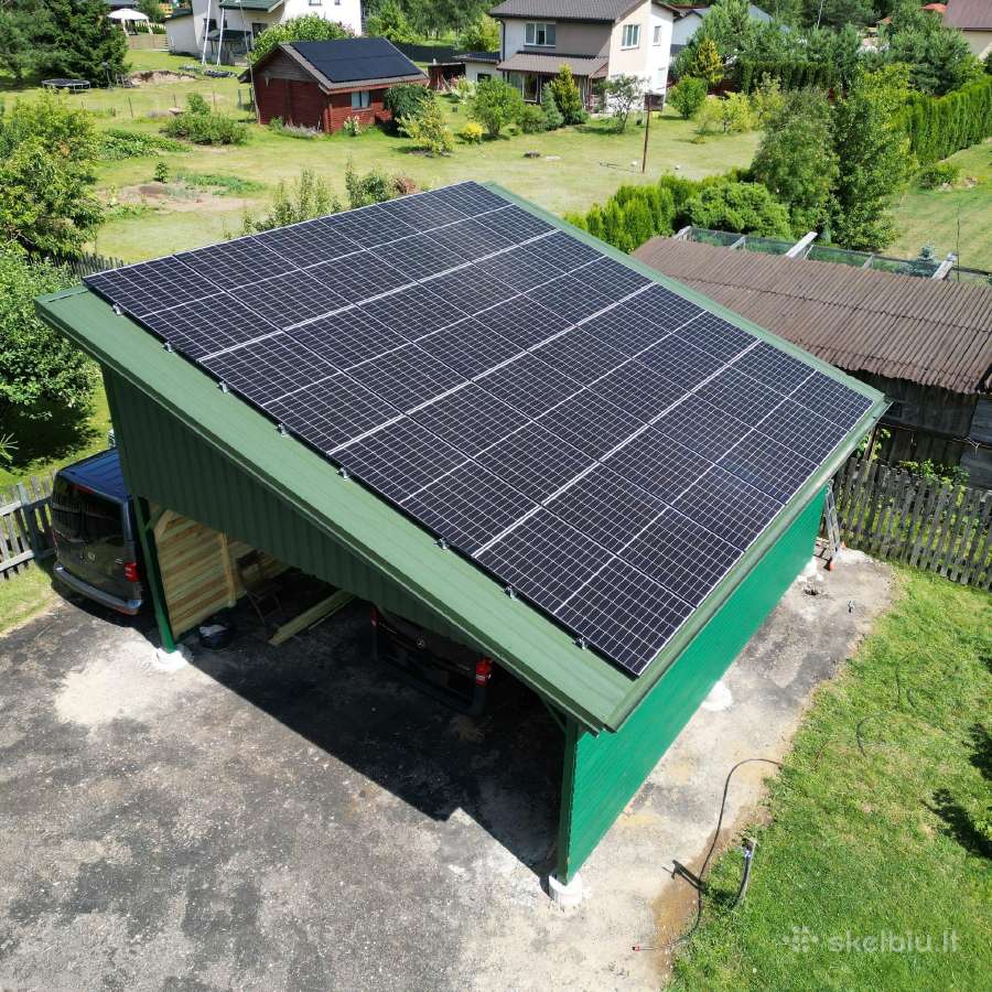 Saulės moduliai, inverteriai bei konstrukcija - nuotraukos Nr. 11