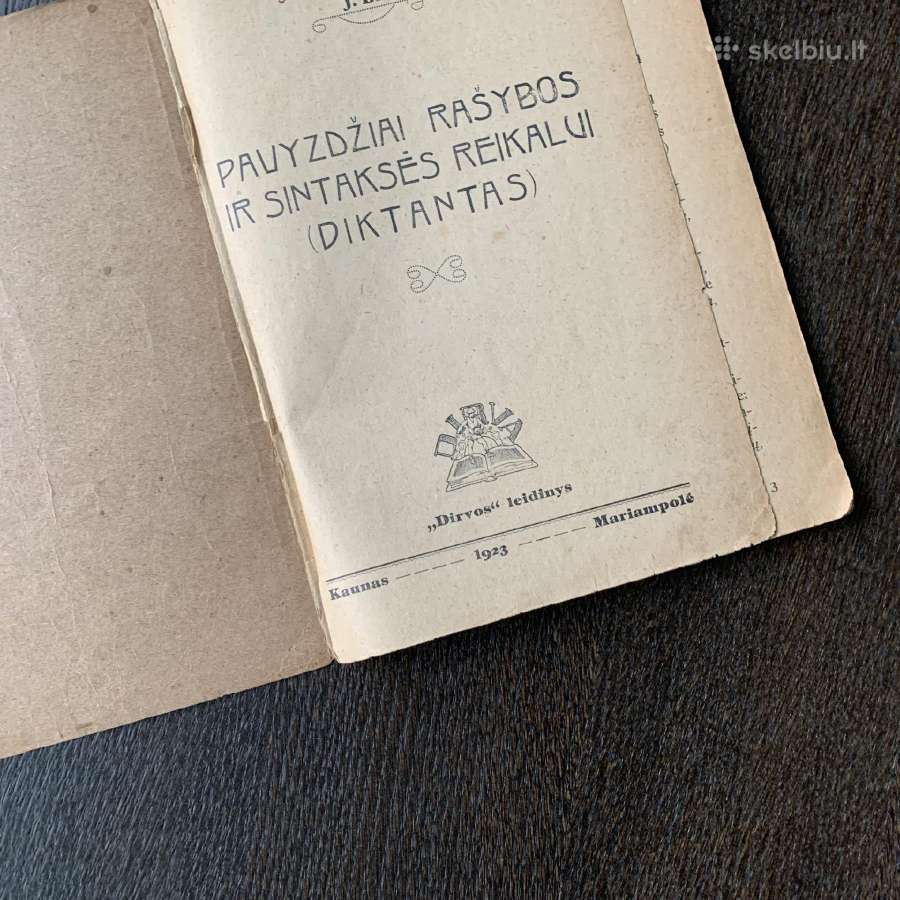 1923 metų knyga “Pavyzdžiai rašybos. Diktantas" - nuotraukos Nr. 2