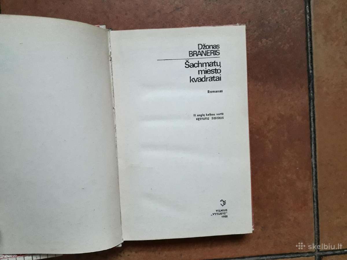 Džonas Braneris "Šachmatų miesto kvadratai" 1988m. - nuotraukos Nr. 4