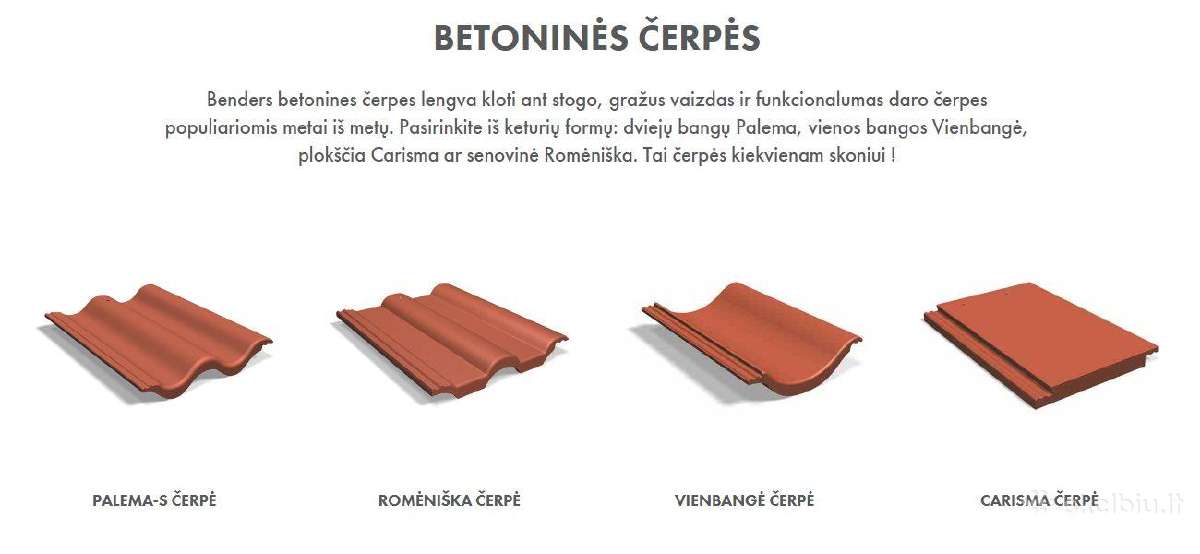 Betoninės čerpės Benders (Švedija) - nuotraukos Nr. 24