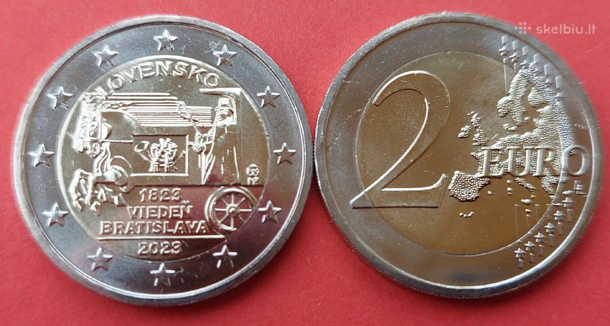 Slovakija 2023m. 2 € “Paštui tarp Vienos ir Bratis