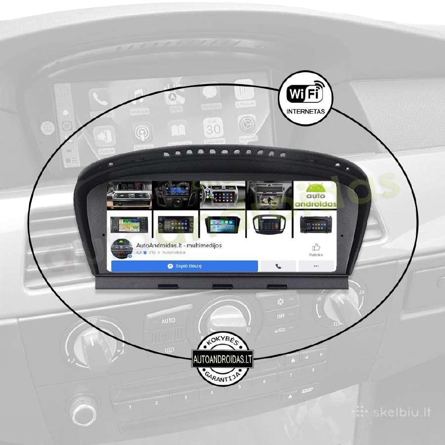 Bmw 3 E90 Bmw 5 E60 2004-12 Android multimedia GPS - nuotraukos Nr. 4