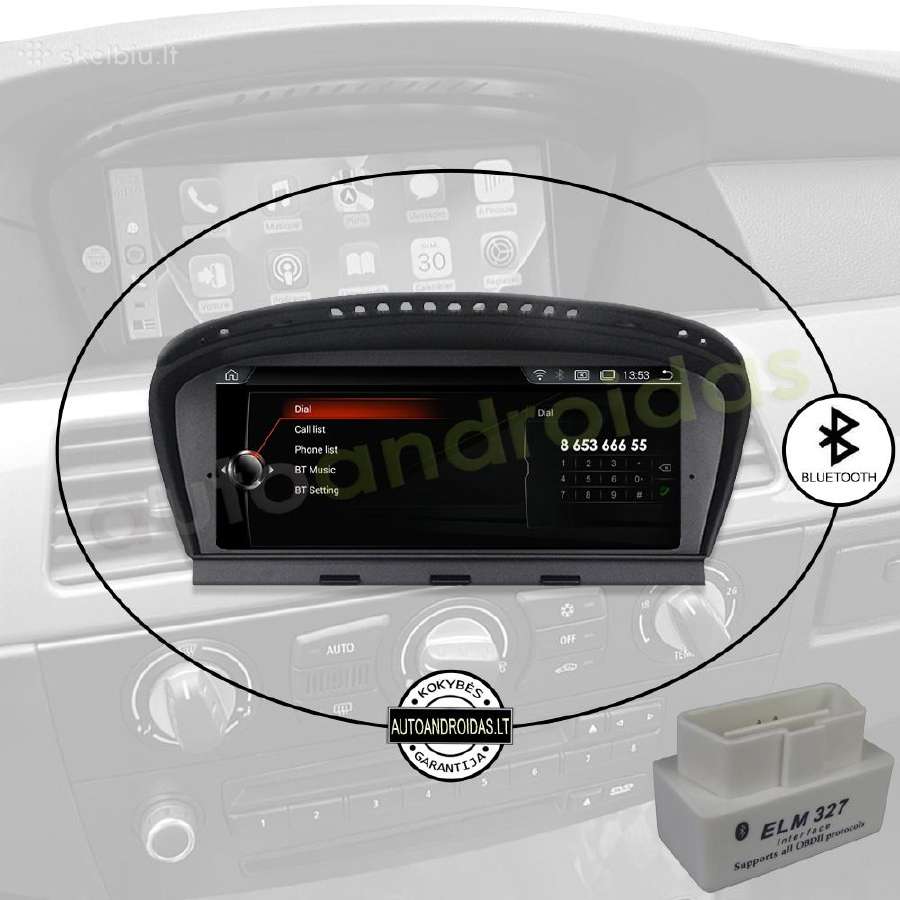 Bmw 3 E90 Bmw 5 E60 2004-12 Android multimedia GPS - nuotraukos Nr. 5