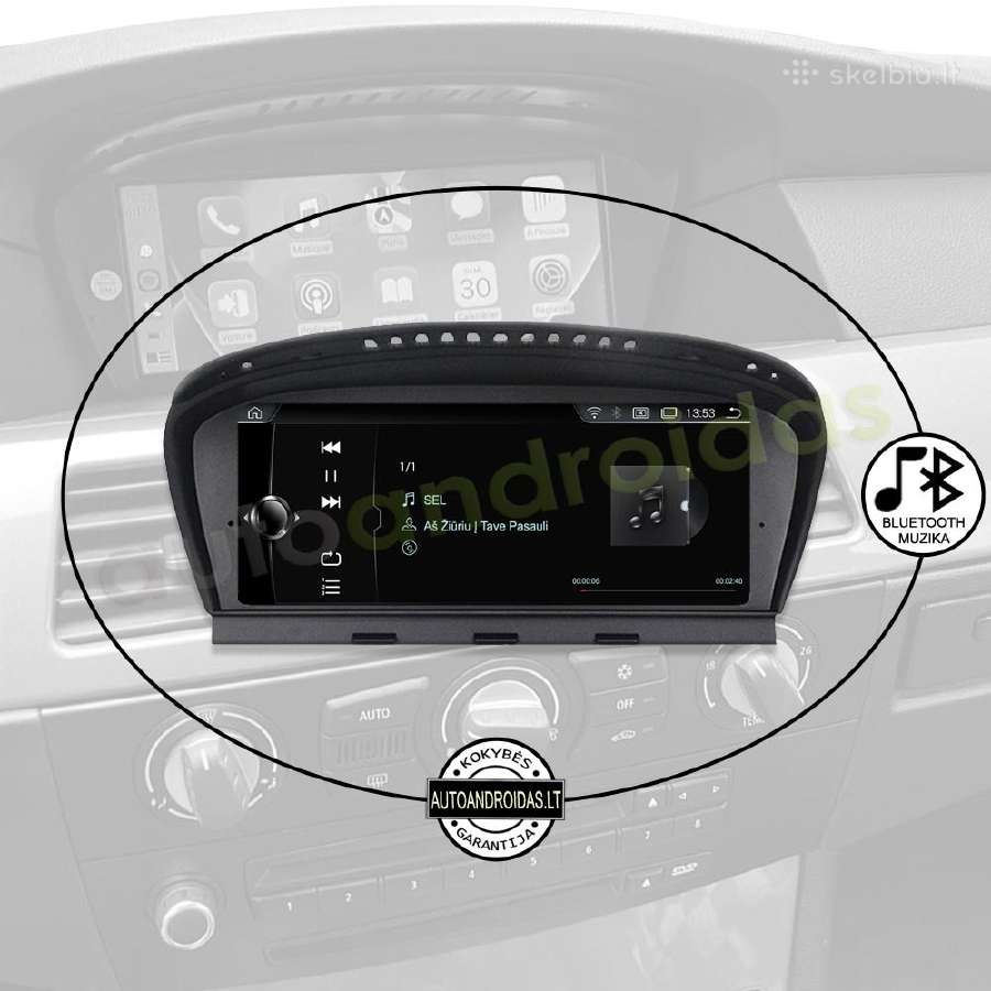 Bmw 3 E90 Bmw 5 E60 2004-12 Android multimedia GPS - nuotraukos Nr. 6