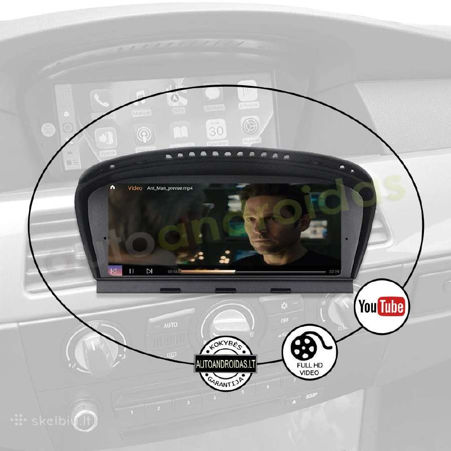 Bmw 3 E90 Bmw 5 E60 2004-12 Android multimedia GPS - nuotraukos Nr. 9